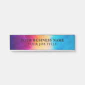 名前タイトル従業員オフィスのドアの看板 サインプレート (正面)