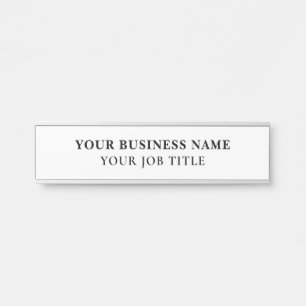 名前タイトル従業員オフィスのドアの看板 サインプレート