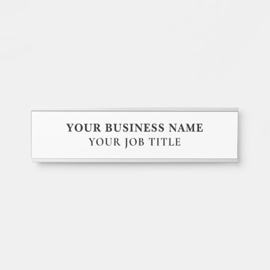 名前タイトル従業員オフィスのドアの看板 サインプレート (正面)