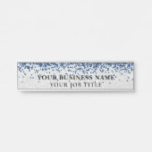 名前タイトル従業員オフィスのドアの看板 サインプレート (正面)