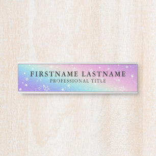 名前タイトル従業員オフィスのドアの看板 サインプレート