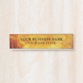 名前タイトル従業員オフィスのドアの看板 サインプレート (正面)