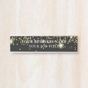 名前タイトル従業員オフィスのドアの看板 サインプレート