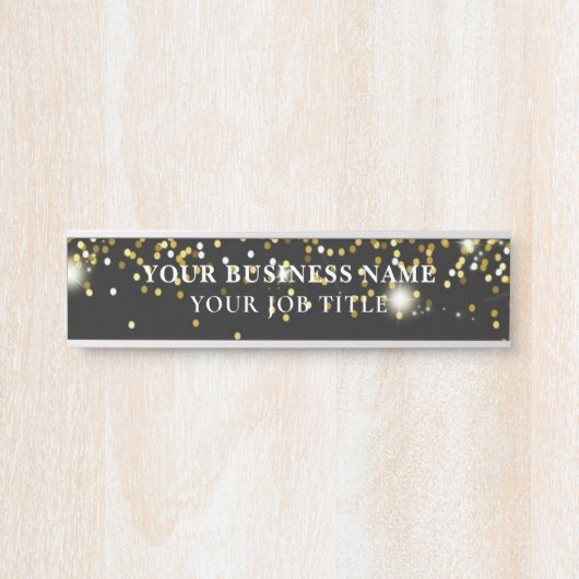 名前タイトル従業員オフィスのドアの看板 サインプレート (正面)