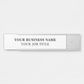 名前タイトル従業員オフィスのドアの看板 サインプレート (正面)