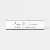 名前タイトル書道スクリプト – エグゼクフォーマルティブ デスクネームプレート (正面)