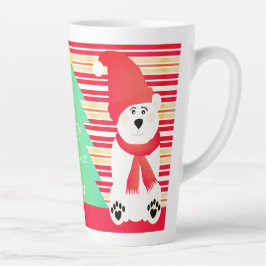 名前タイポグラフィ（ホッキョクグマ） カフェラテマグ