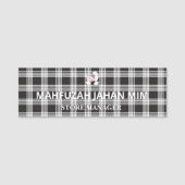 名前タグとラベル | 防水、ドライイレーズ、Chalkb 名札 (正面)