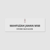 名前タグとラベル。防水。再利用可能。おもしろい! 名札 (正面)