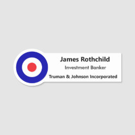 名前タグのパーソナライズYOURロゴを追加するマグネットを戻す 名札