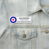 名前タグのパーソナライズYOURロゴを追加するマグネットを戻す 名札 (インサイチュ)