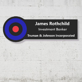 名前タグのパーソナライズYOURロゴを追加するマグネットを戻す 名札