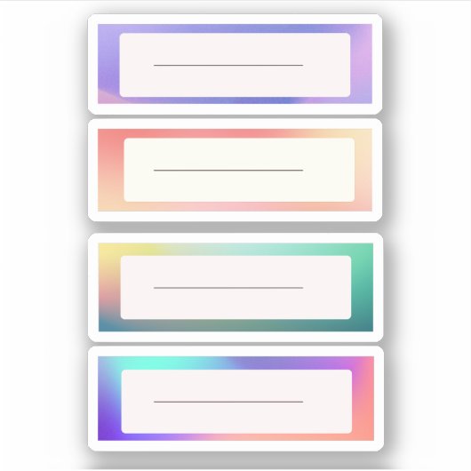 名前タグシール シール (正面)