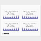 名前タグステッカーこんにちは私の名前はカスタマイズ-  長方形シール (シート)