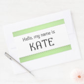 名前タグステッカーこんにちは私の名前 長方形シール (封筒)