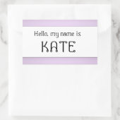 名前タグステッカーこんにちは私の名前 長方形シール (バッグ)