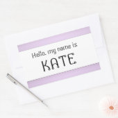 名前タグステッカーこんにちは私の名前 長方形シール (封筒)