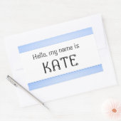 名前タグステッカーこんにちは私の名前 長方形シール (封筒)