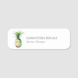 名前タグテンプレートプロフェッショナルビジネスパイナップル 名札