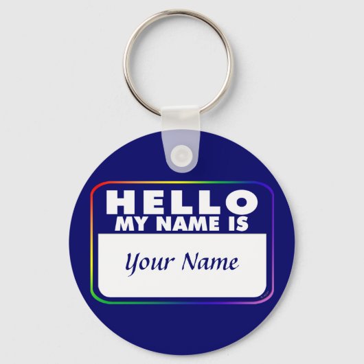 名前タグテンプレート キーホルダー (正面)