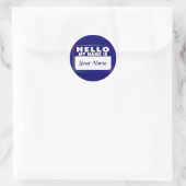 名前タグテンプレート ラウンドシール (バッグ)