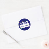 名前タグテンプレート ラウンドシール (封筒)