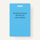 名前タグドクターメディカルidバッジ バッジ (裏面)