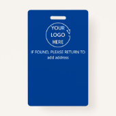 名前タグブルーmedical獣医idバッジ バッジ (裏面)