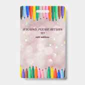 名前タグペン先生idバッジ バッジ (裏面)