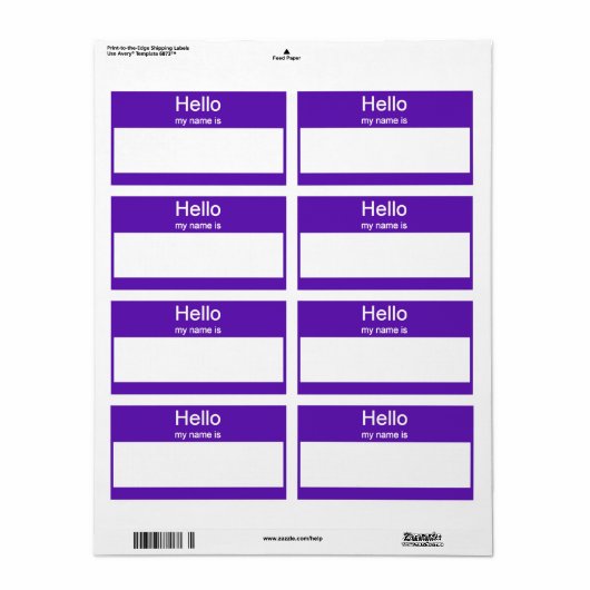 名前タグラベル ラベル (フルシート)