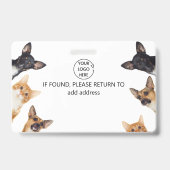 名前タグロゴメディカル獣医idバッジ バッジ (裏面)