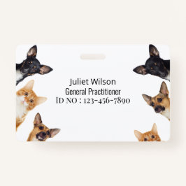 名前タグロゴメディカル獣医idバッジ バッジ