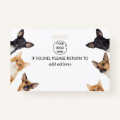 名前タグロゴメディカル獣医idバッジ バッジ (裏面)