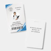名前タグ行Doctor medical id Badges バッジ (正面＆裏面)