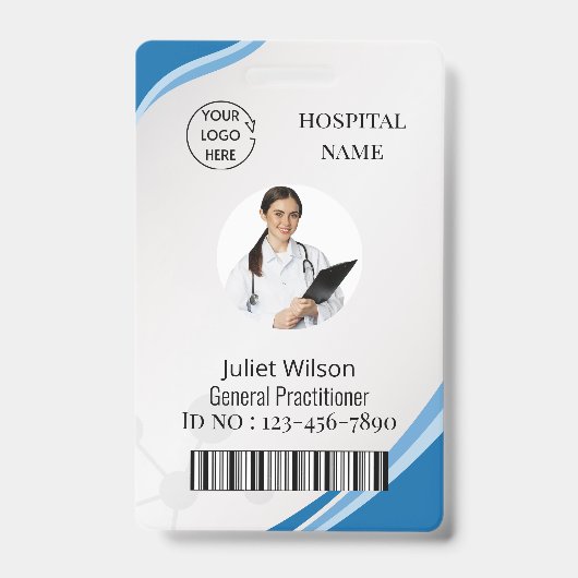 名前タグ行Doctor medical id Badges バッジ (正面)