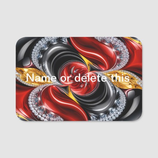 名前タグ（ドイツ語の色） 名札 (正面)