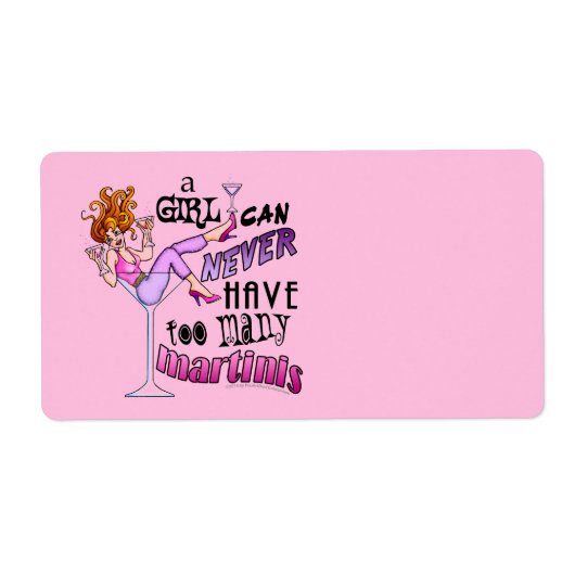 名前タグ、ラベル – MARTINISが多すぎる ラベル (正面)