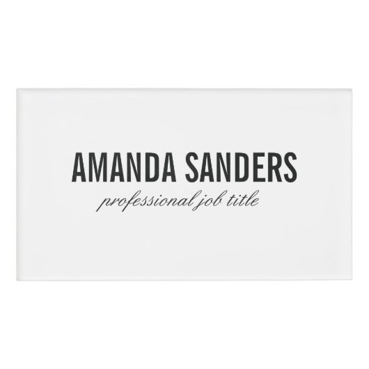 名前タグ 名札 (正面)