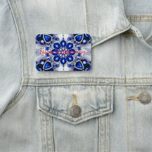 名前タグ（青い白の色） 名札 (インサイチュ)