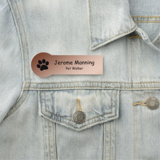 名前タグ – Pawprint on銅 名札 (インサイチュ)