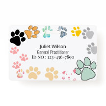 名前タグpam medical獣医idバッジ