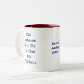 名前ダイスとの決して測地学Geodesists ツートーンマグカップ (正面左)