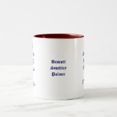 名前ダイスとの決して測地学Geodesists ツートーンマグカップ (中央)