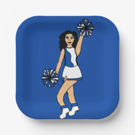 名前チアリーダーの追加紙プレート#2 ペーパープレート