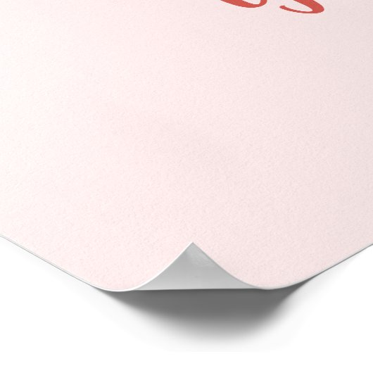 名前テキストを追加、ピンクの帽子をかぶった赤ちゃんトラ ポスター (角)