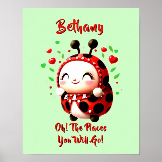 名前テキストを追加, 赤いコメツキトンボ, 緑の保育園   ポスター (正面)