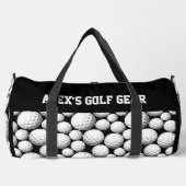 名前テキストを追加, Alex's Golf Gear ダッフルバッグ (正面)