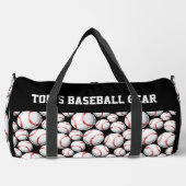 名前テキストを追加、Tom's Baseball Gear  ダッフルバッグ (正面)