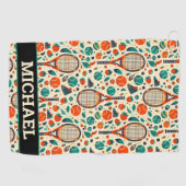 名前🎾テニスヴィンテージDelight🎾 ゴルフタオル (横)