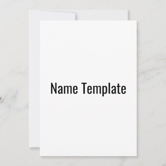 名前テンプレートテスト 招待状 (正面)